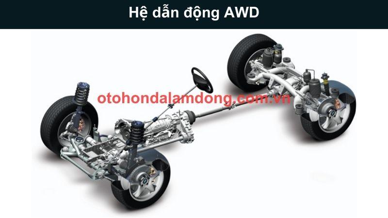 Hệ thống 4WD tăng cường độ bám đường cho xe thể thao trong điều kiện thời tiết xấu
