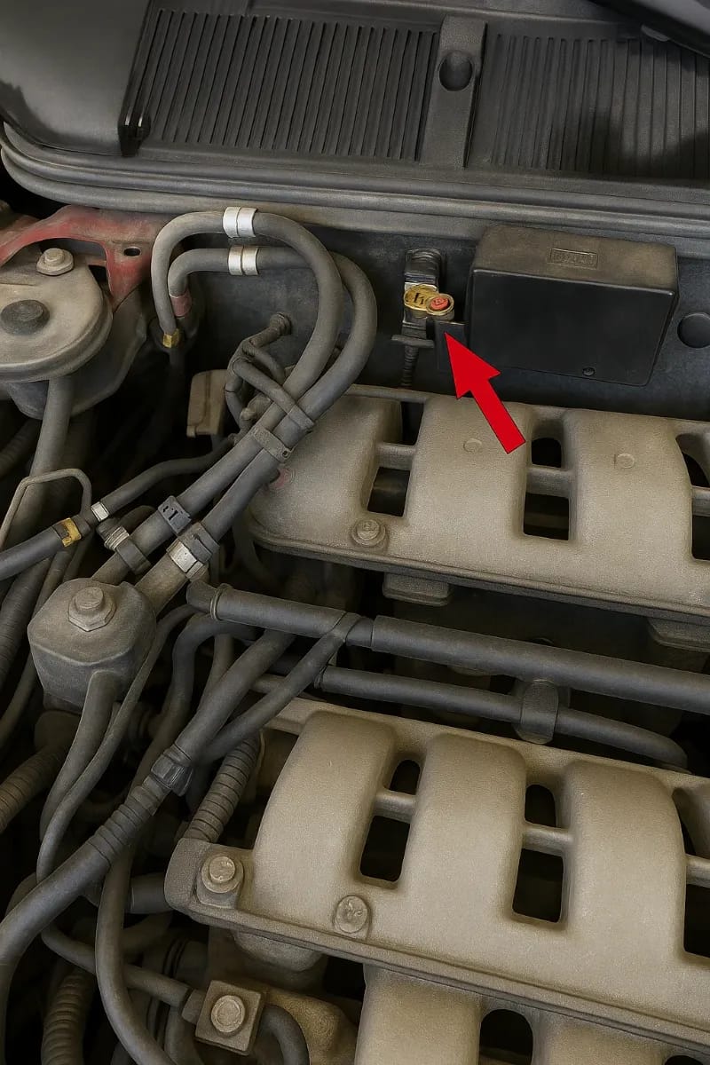 Vị trí cảm biến áp suất dầu động cơ trên xe Chrysler thường báo lỗi P0522