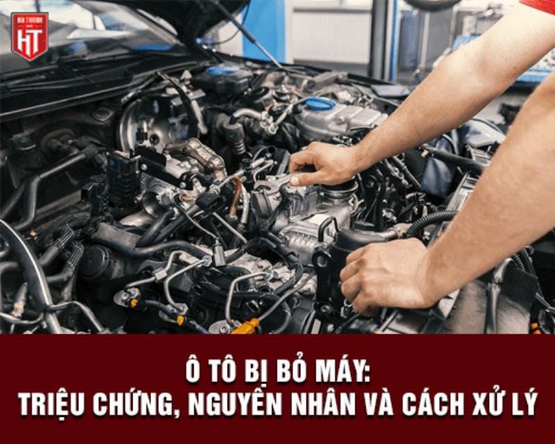 Hinh anh dong co xe o to voi den check engine sang do bao loi P0304