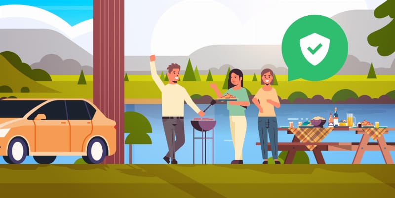 Các dụng cụ và thiết bị cần thiết để chuẩn bị cho chuyến đi picnic 100km bằng ô tô, đảm bảo sự cố có thể được xử lý.