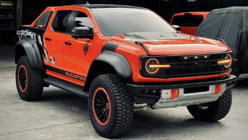 Ford Ranger ba đờ sốc độ đèn trợ sáng