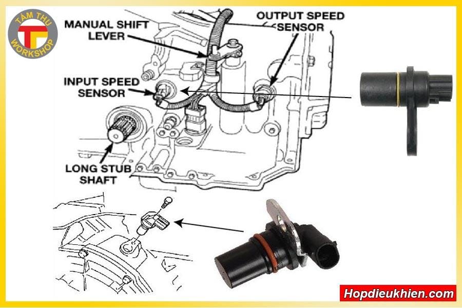 Kiểm tra cảm biến tốc độ trục hộp số