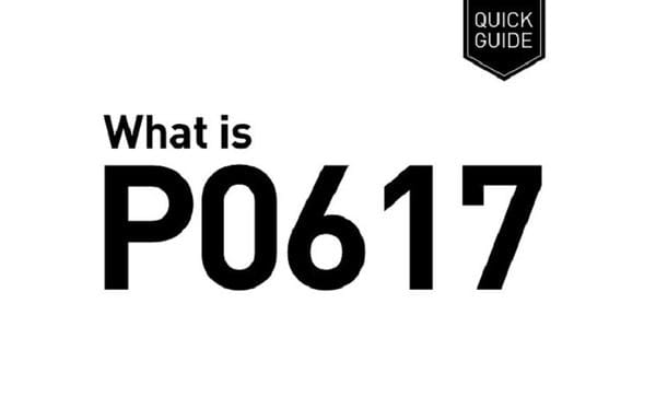 Máy chẩn đoán hiển thị mã lỗi P0617 khi kiểm tra hệ thống điện xe