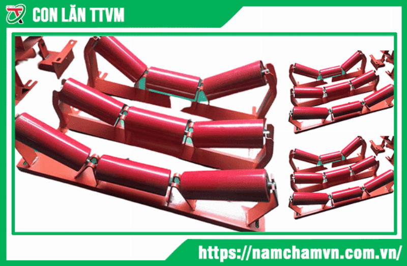 Bạc đạn cho con lăn băng tải trong nhà máy, môi trường làm việc công nghiệp