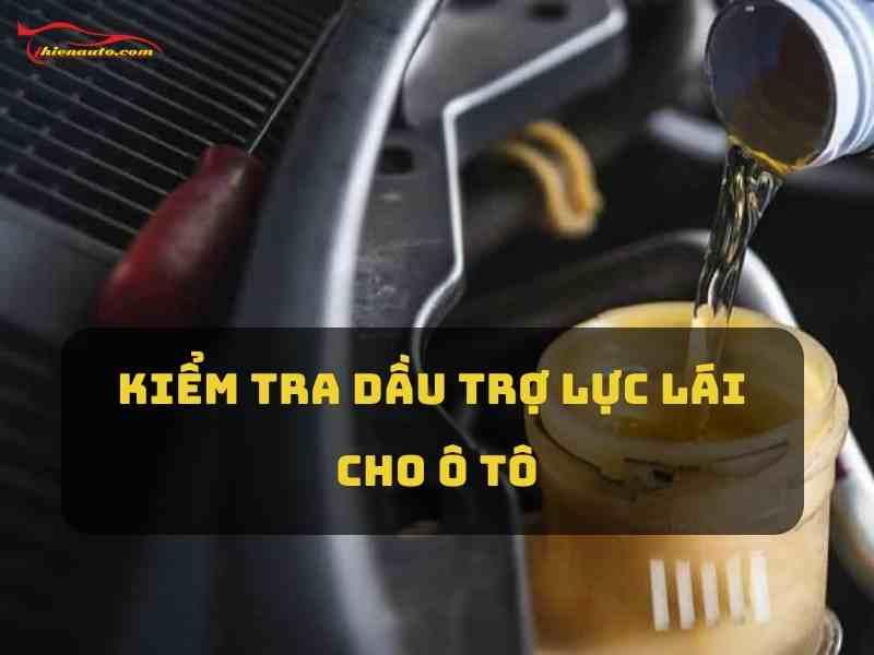 Kiểm tra màu sắc dầu trợ lực lái