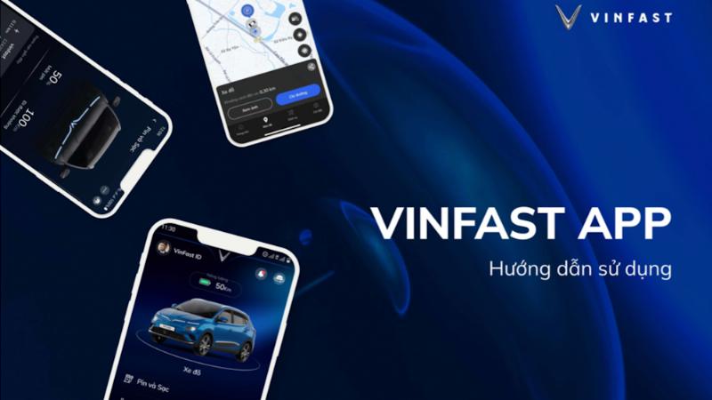 Giao diện ứng dụng trên điện thoại hiển thị thông tin quản lý và trạng thái của xe ô tô